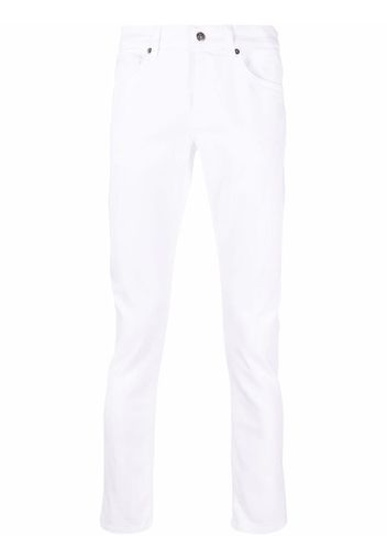 DONDUP cropped slim-cut jeans - Bianco