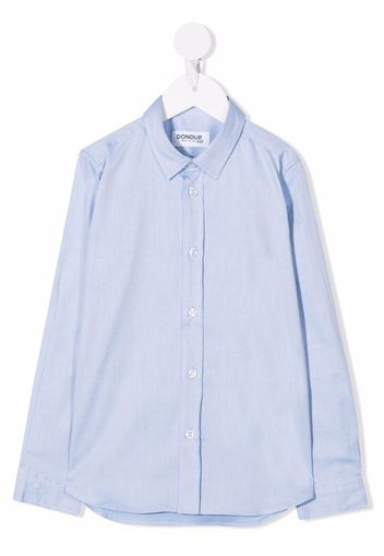 DONDUP KIDS button-down fitted shirt - Blu