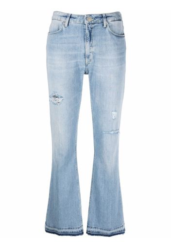 DONDUP mid-rise flared jeans - Blu