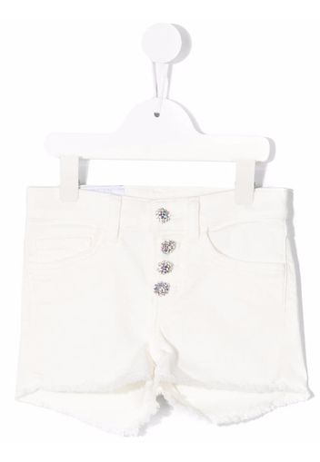 DONDUP KIDS button-up denim shorts - Bianco