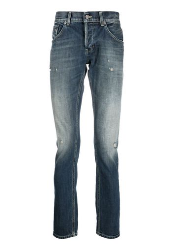 DONDUP washed-detail denim jeans - Blu