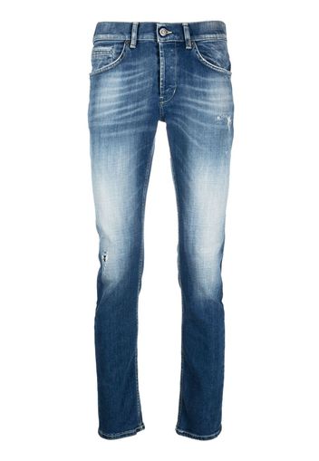 DONDUP stretch-cotton washed-denim jeans - Blu