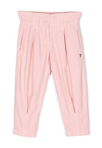 DONDUP KIDS high-waist tapered trousers - Rosa