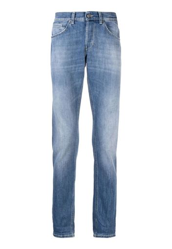 DONDUP turn-up straight leg jeans - Blu