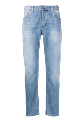 DONDUP stonewashed straight-leg jeans - Blu