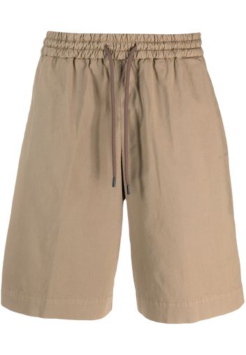 DONDUP drawstring-waist cotton shorts - Toni neutri