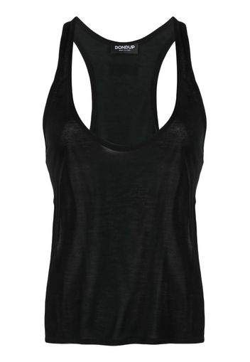 DONDUP scoop-neck racerback tank top - Nero