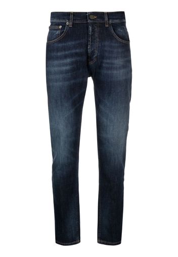 DONDUP low-rise tapered jeans - Blu