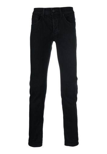 DONDUP Jeans skinny a vita media - Nero