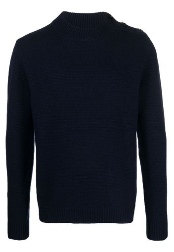 DONDUP button-up wool-blend jumper - Blu