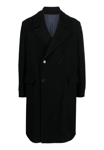 DONDUP virgin wool-blend mid coat - Nero