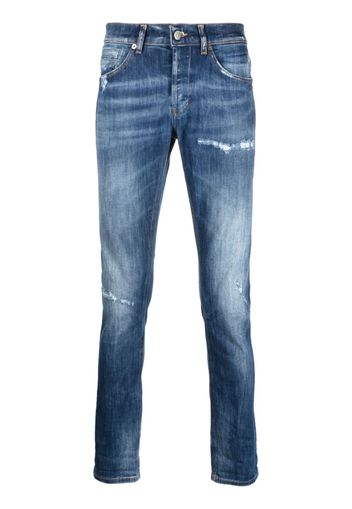 DONDUP stonewashed slim-cut jeans - Blu