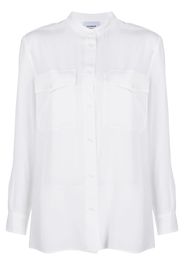 double chest pocket oversized shirt