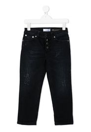 high-rise straight jeans