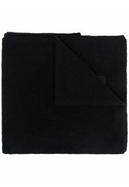 DONDUP logo-patch knitted scarf - Nero