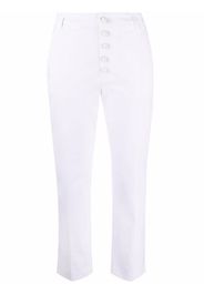 DONDUP button-down straight-leg trousers - Bianco