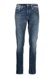 DONDUP stonewashed mid-rise jeans - Blu