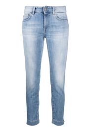 DONDUP straight-leg cropped jeans - Blu