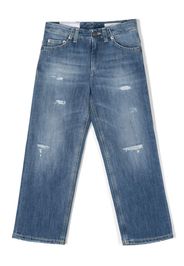 DONDUP KIDS logo-patch denim jeans - Blu