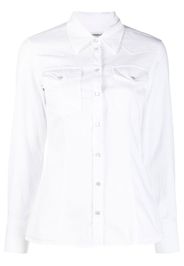 DONDUP long-sleeved stretch-cotton shirt - Bianco