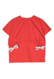 DONDUP KIDS T-shirt con fiocco - Rosso