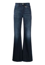 DONDUP high-waisted wide-leg jeans - Blu