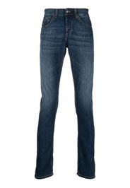 DONDUP cuffed slim-cut jeans - Blu