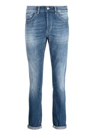 DONDUP bleached-effect cotton jeans - Blu