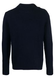 DONDUP button-up wool-blend jumper - Blu