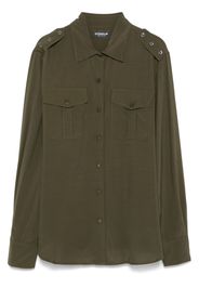 DONDUP Camicia con colletto ampio - Verde