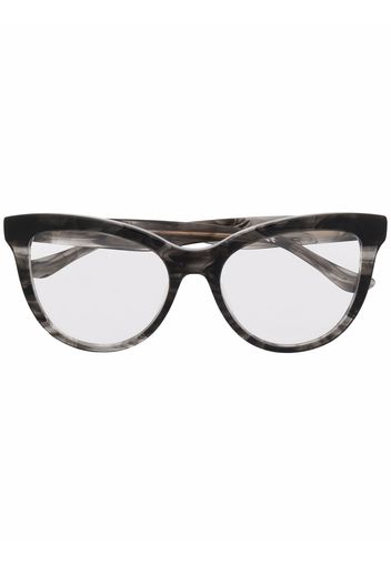 Donna Karan marbled cat-eye glasses - Grigio