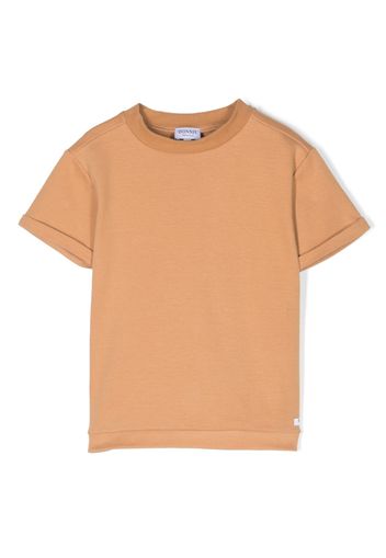 Donsje short-rolled-sleeves T-shirt - Marrone