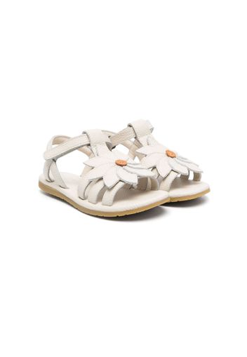 Donsje daisy-appliqué leather sandals - Toni neutri