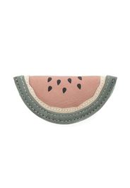 Donsje Nanoe Fruit watermelon-appliqué leather hair clip - Rosa