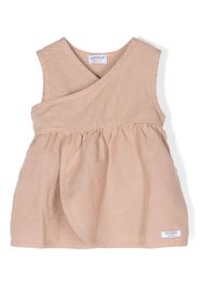 Donsje wrap-design sleeveless dress - Rosa