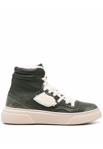 Dorothee Schumacher Sporty Movement Furry high-top sneakers - Verde