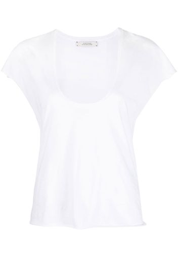 Dorothee Schumacher deep U-neckline T-shirt - Bianco