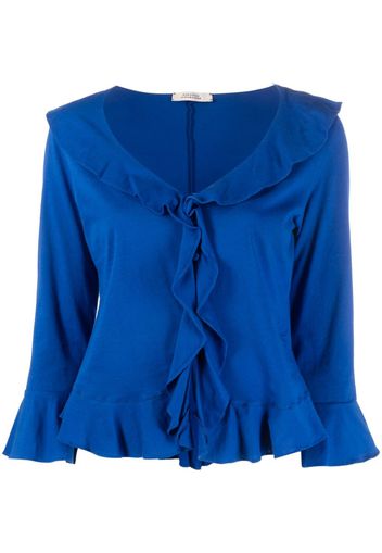 Dorothee Schumacher ruffled cotton blouse - Blu