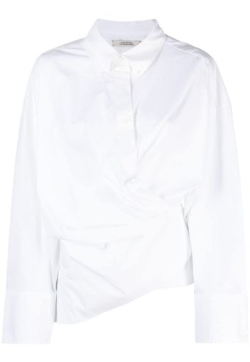 Dorothee Schumacher wrap-design long-sleeve shirt - Bianco