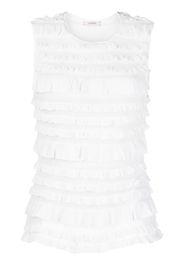 Dorothee Schumacher flounce ruffle sleeveless top - Bianco