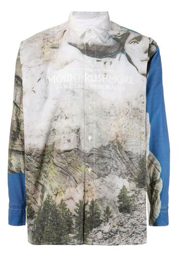 Mount Rushmore print shirt