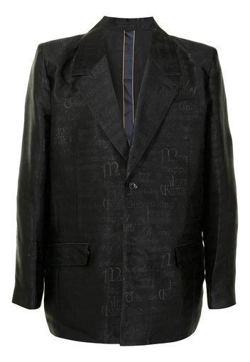 Doublet Blazer monopetto - Nero