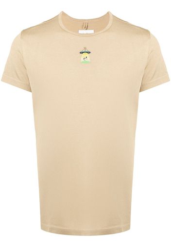 Doublet spaceship-embroidered short-sleeve T-shirt - Marrone