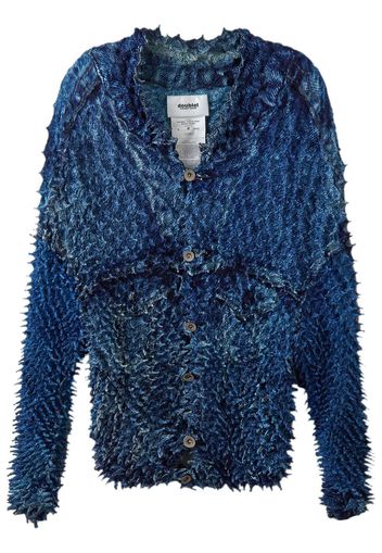 Doublet Shibori Photo Print Denim jacket - Blu