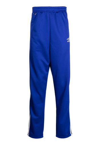 Doublet embroidered-logo track pants - Blu