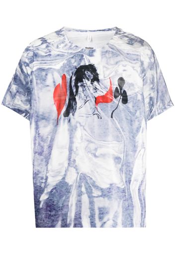 Doublet graphic-print cotton T-shirt - Blu