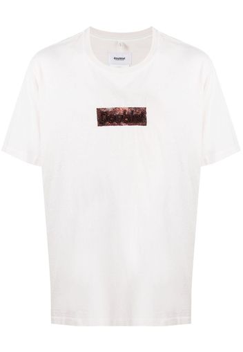 Doublet logo-patch cotton T-shirt - Toni neutri