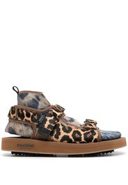 Doublet animal-foot layered sandals - Marrone