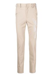 Doublet high-waisted straight-leg trousers - Marrone