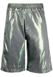 Doublet Hologram lamé bermuda shorts - Grigio